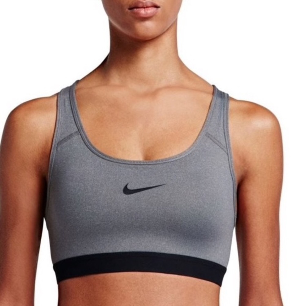 Nike Gray Pro Dri-Fit Sports Bra S